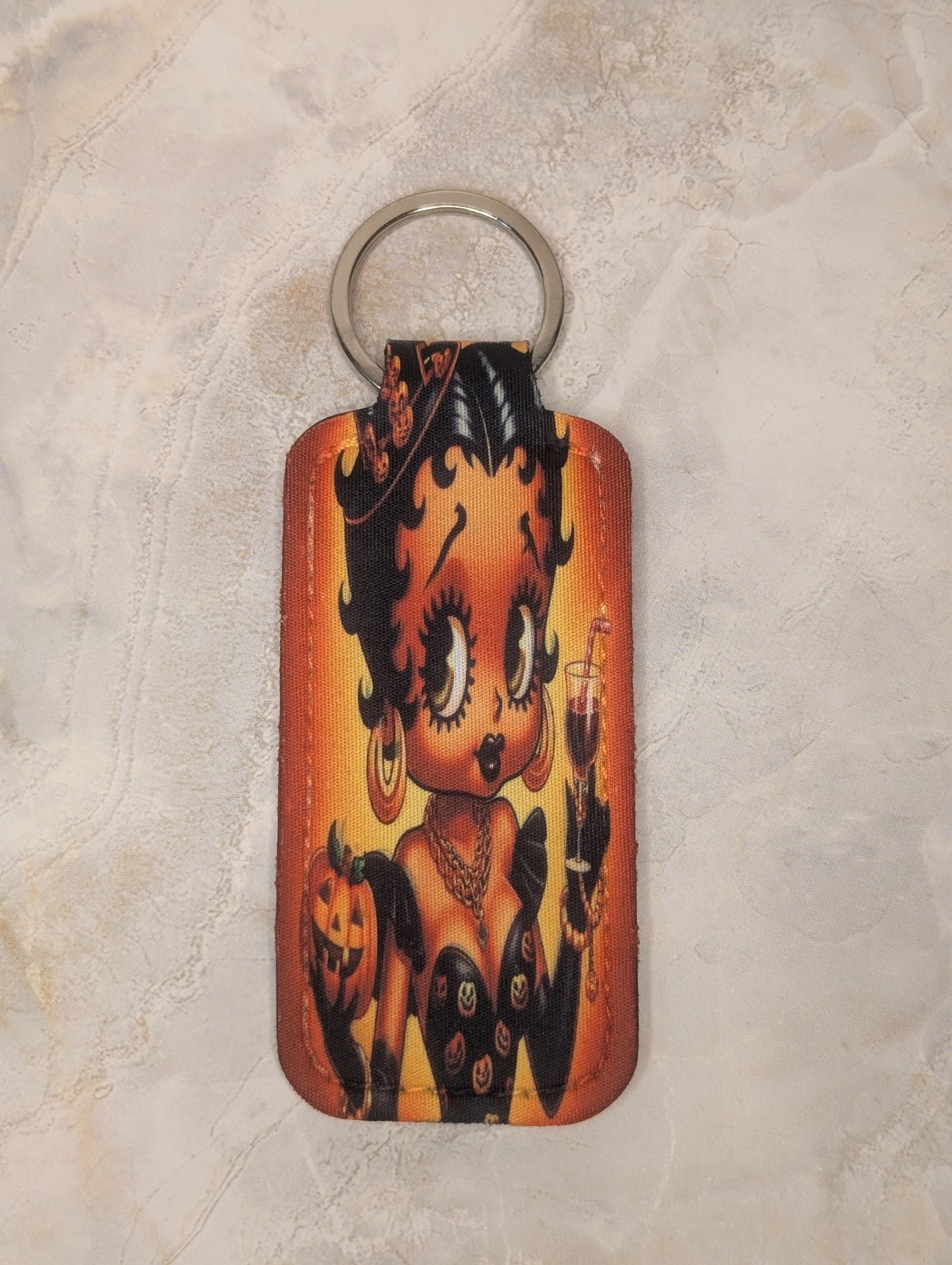 Halloween Betty boop chapstick holder